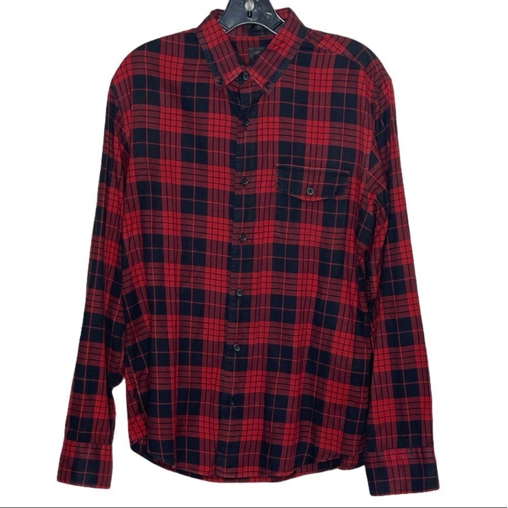 J. Crew Plaid‎ Slim Cut Shirt